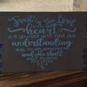 Proverbs 3:5-6 heart shaped