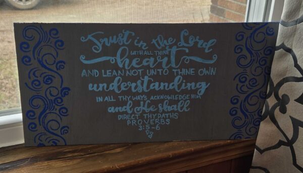 Proverbs 3:5-6 heart shaped